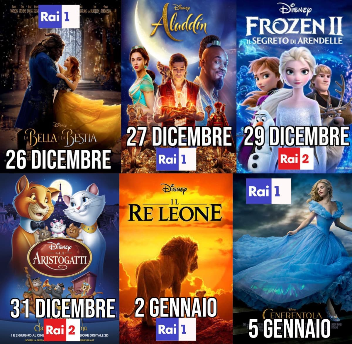 L'appuntamento coi film Disney in TV quest'anno