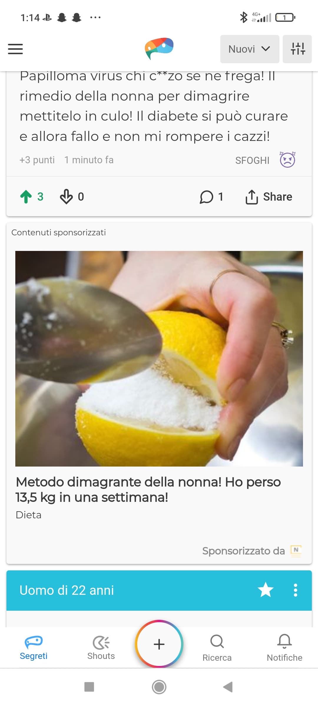 Non penso che mangiarsi un limone con sopra del sale ti faccia perdere 13,5 kg...