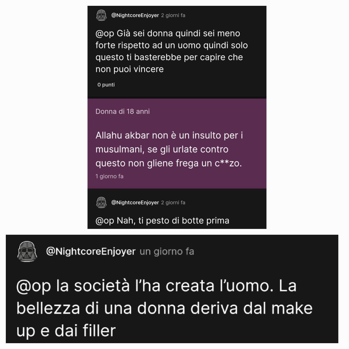 Il bro maschilista rimarrà vergine a vita