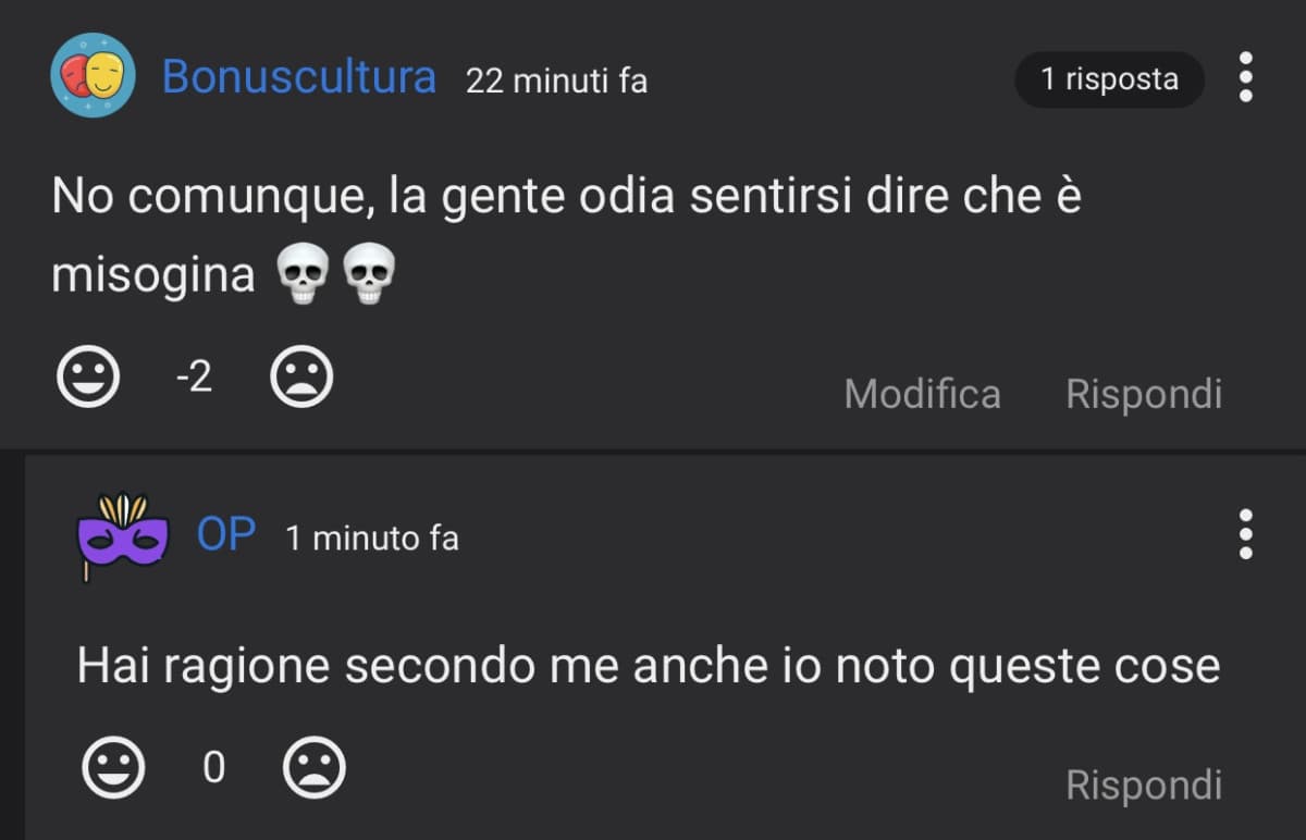 Almeno non sono l’unica pazza. 