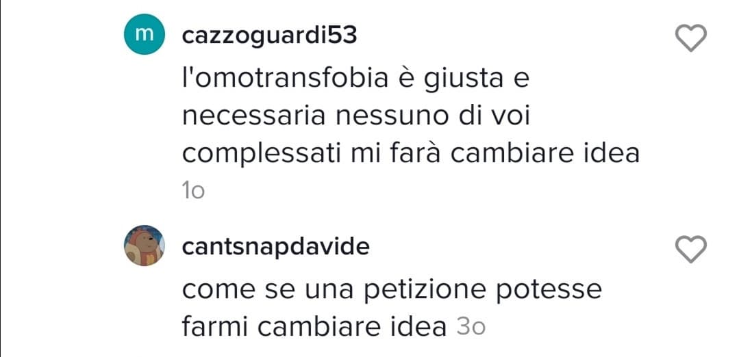 Cioè io davvero non so cosa abbiamo fatto noi ?