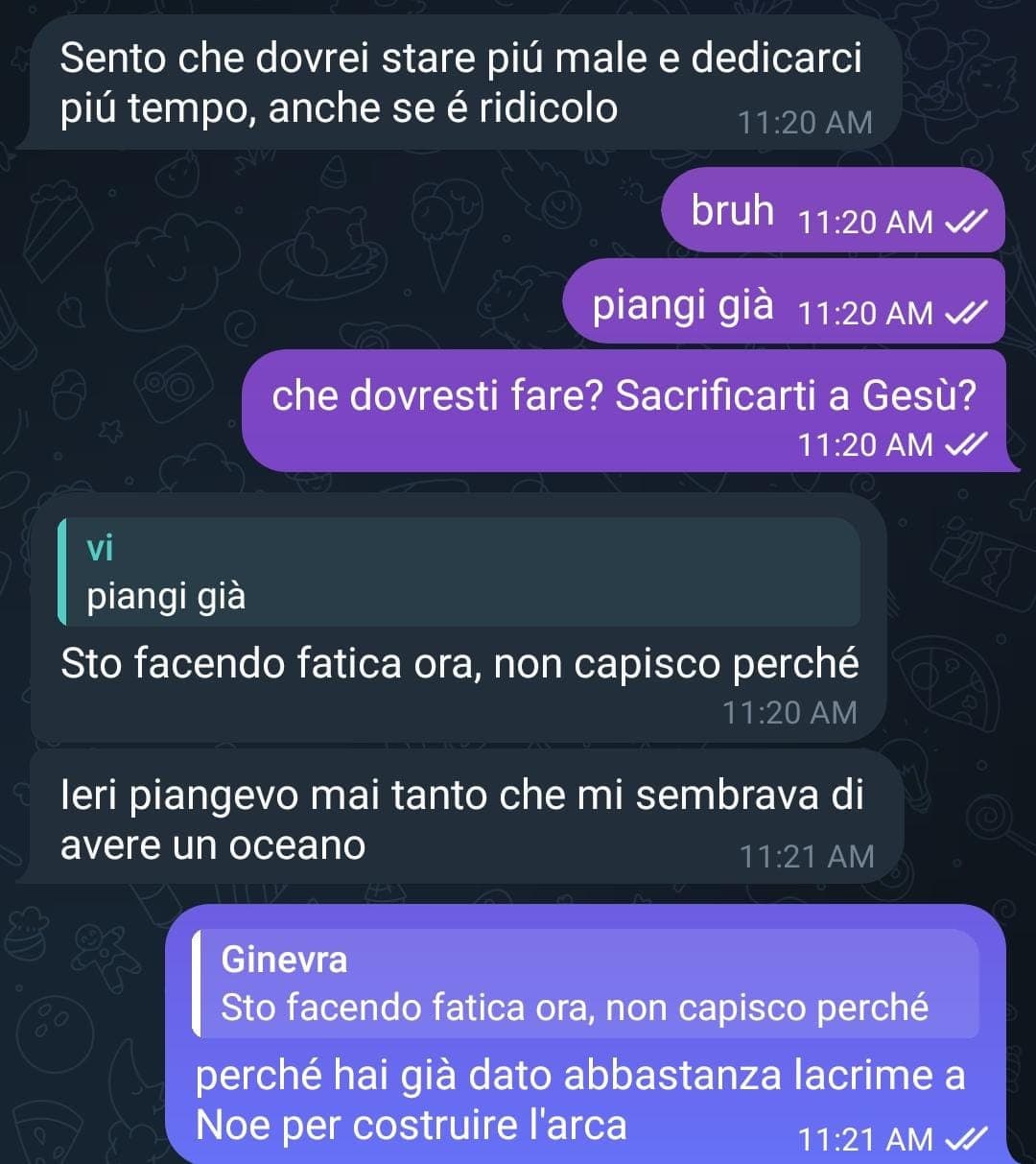 sono molto brava a consolare, giuro