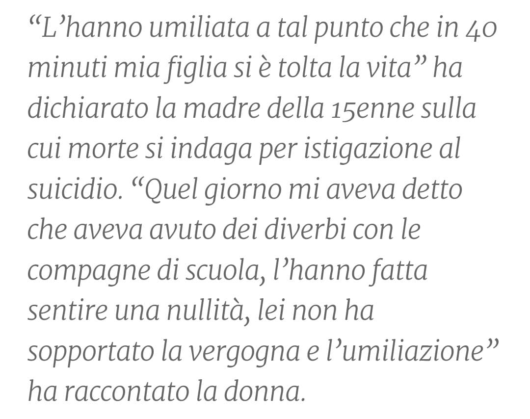 Io comunque ho davvero poca fiducia nelle nuove generazioni 