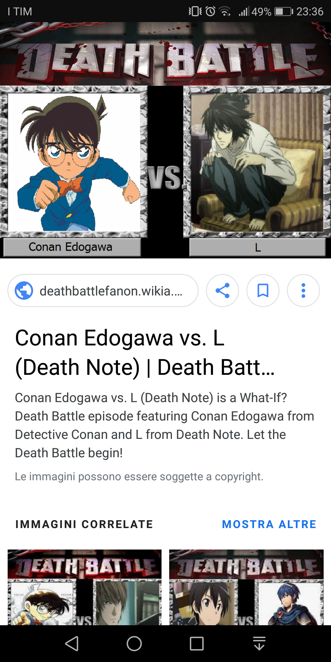 Conan VS L