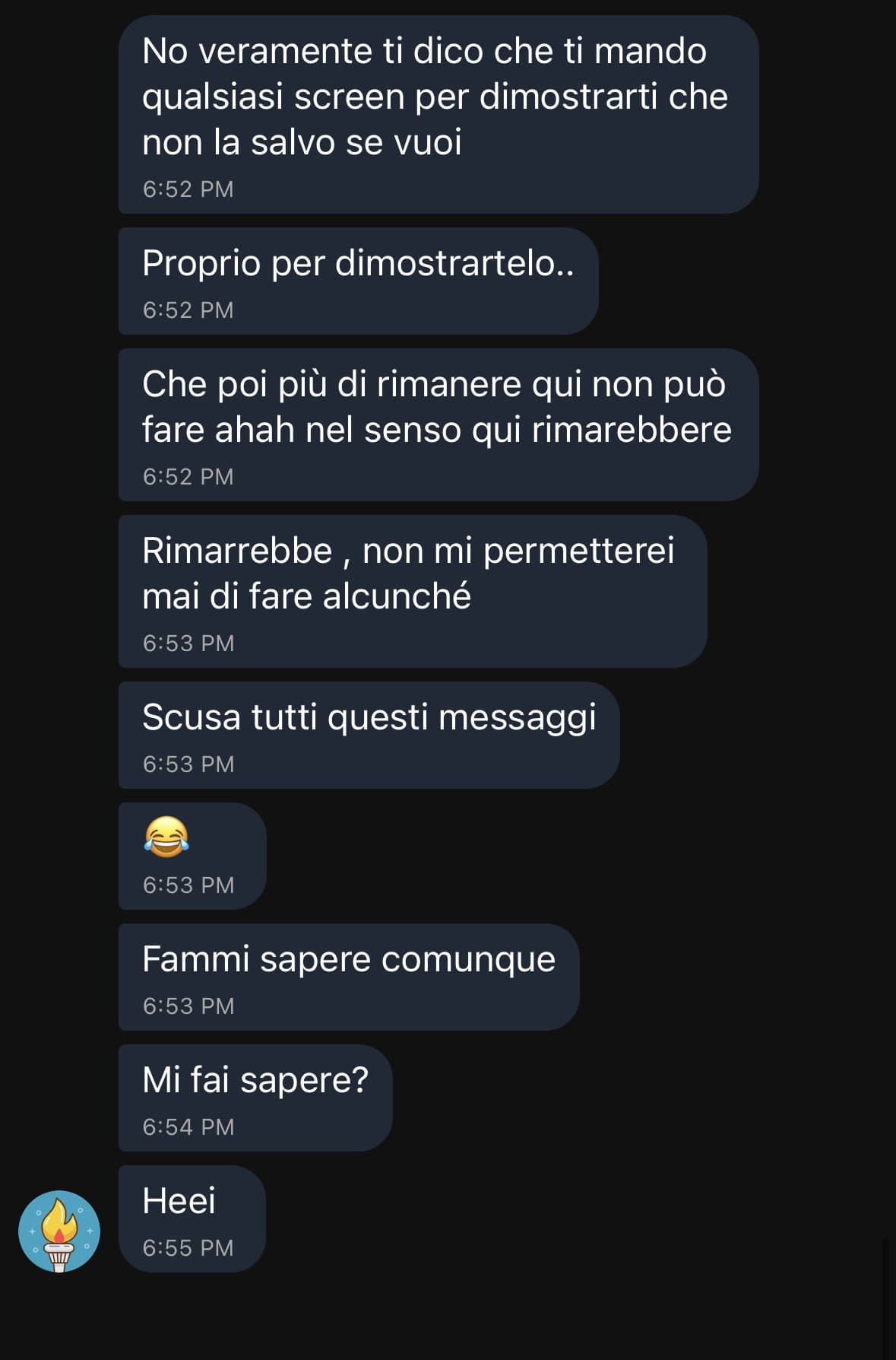 ecco perché non posso mettere la foto, perché qui è pieno di gente così  