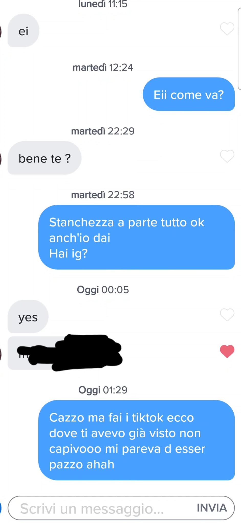 Sto facendo la raccolta dei tiktoker su tinder non potete capire è tipo il quinto famoso