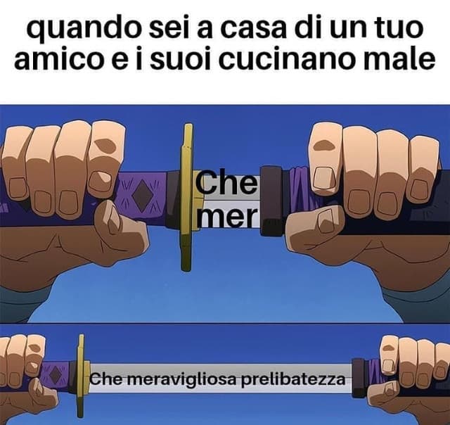 E sputi nel tovagliolo ahahahha