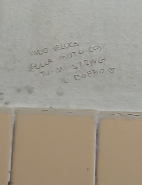 Intanto nei bagni della mia scuola...