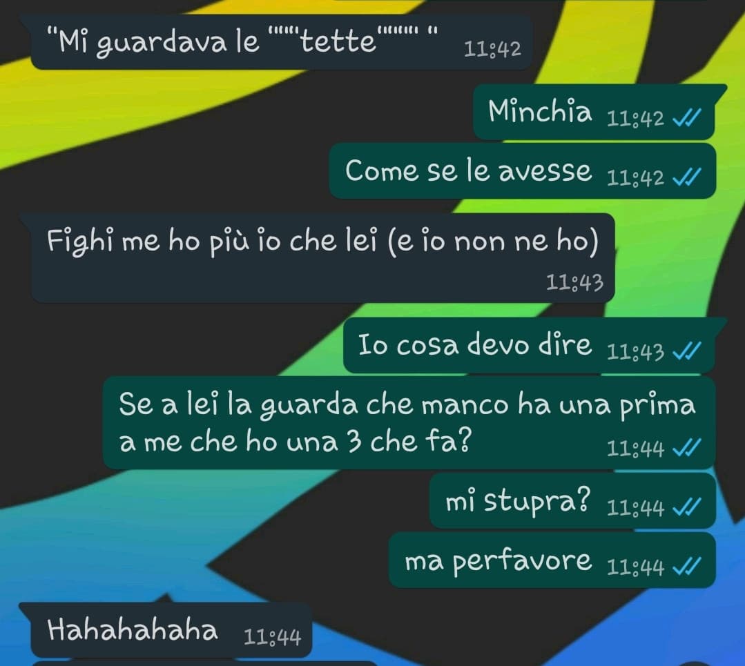 Parlando dell'omofoba della classe