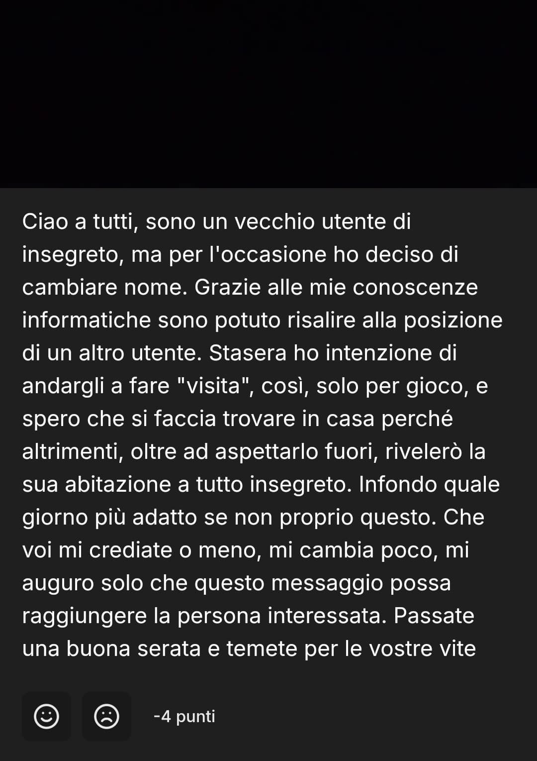 Chissà come è andata a finire lo scopriremo o no