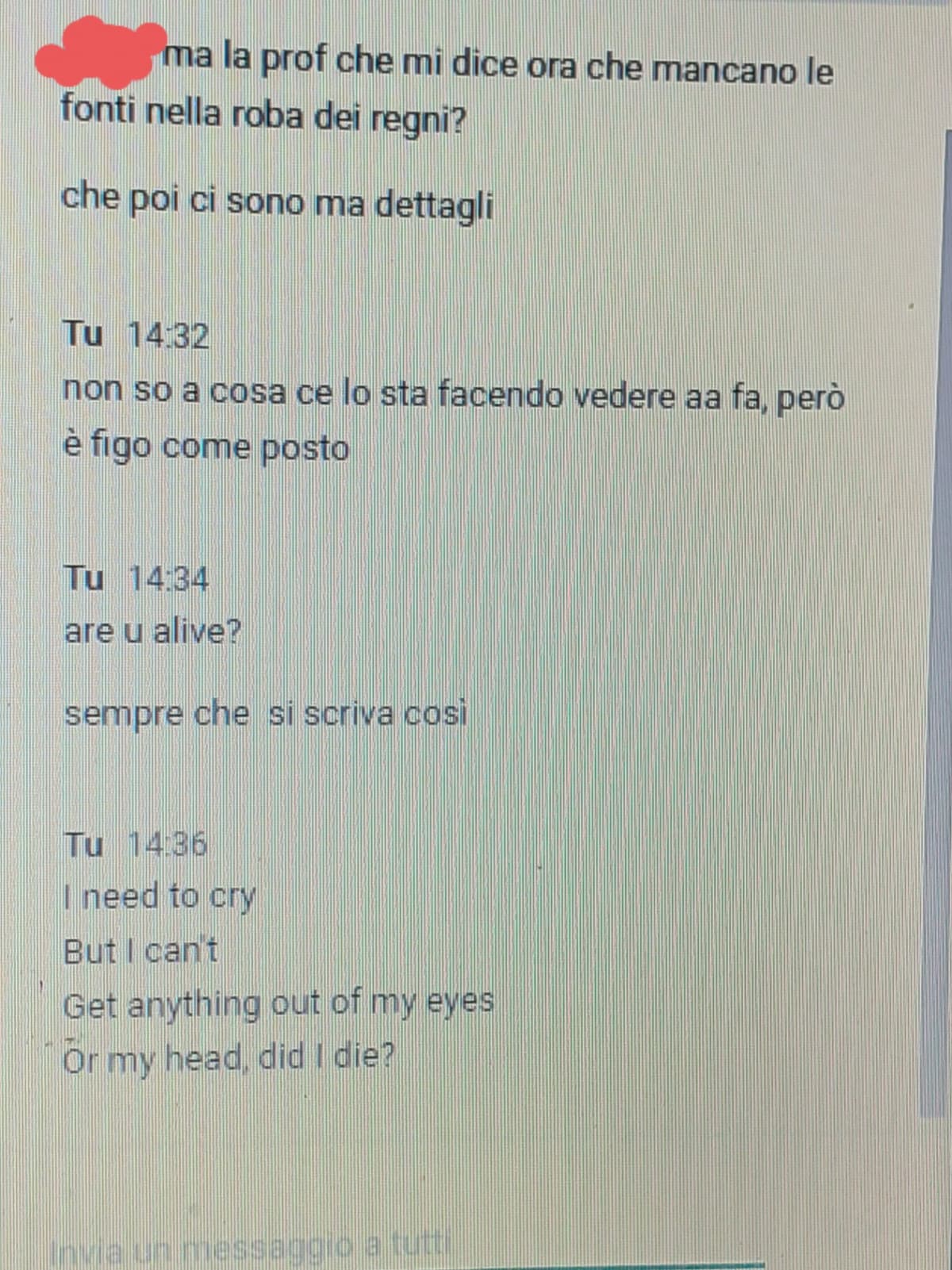 Nessuno: Io che rompo i coglioni alla mia amica: