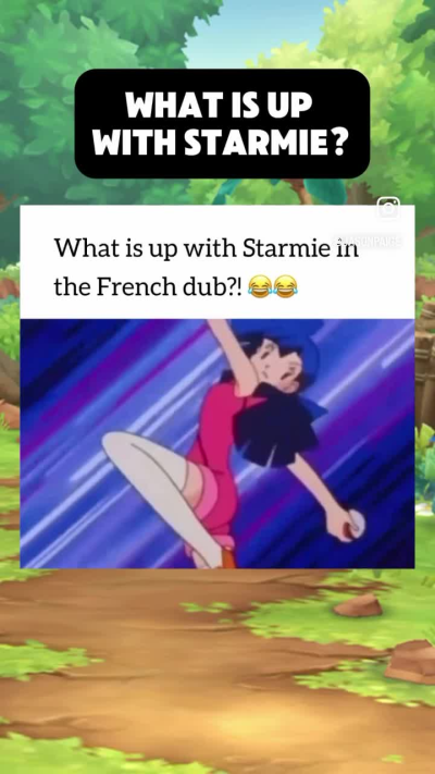 Il verso di starmie nel doppiaggio francese di pokemon 💀