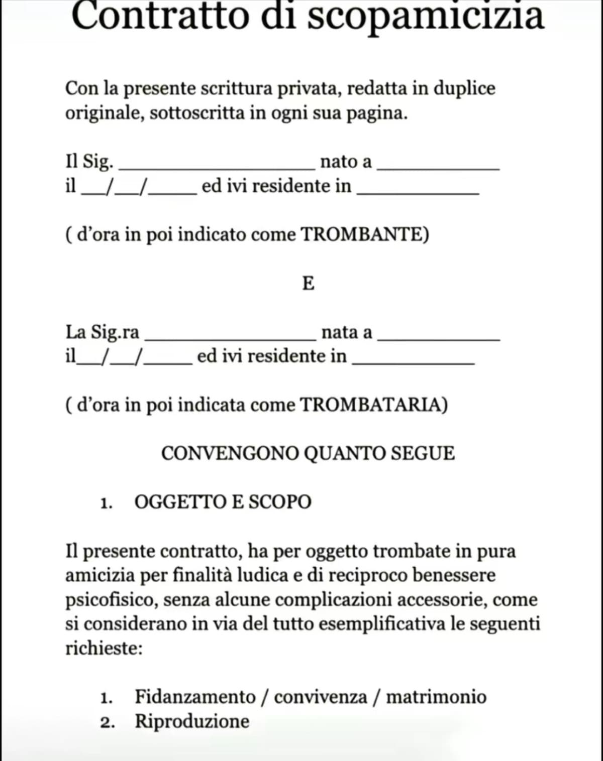 Chi firma questo insieme a me?