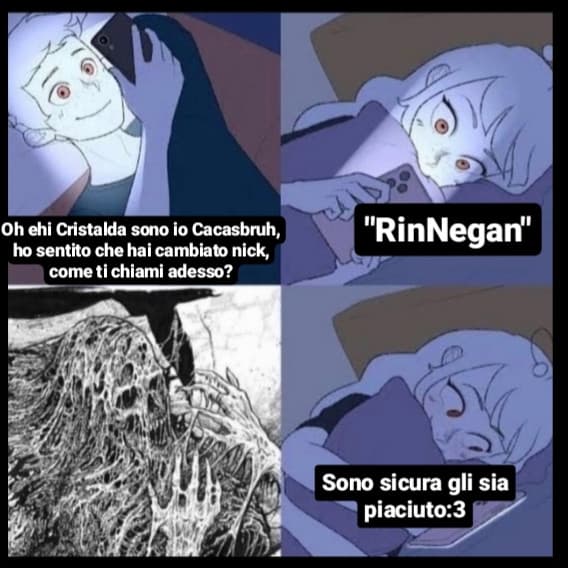 Team Cristalda abbasso RinNegan k sembra anche un nick razzista