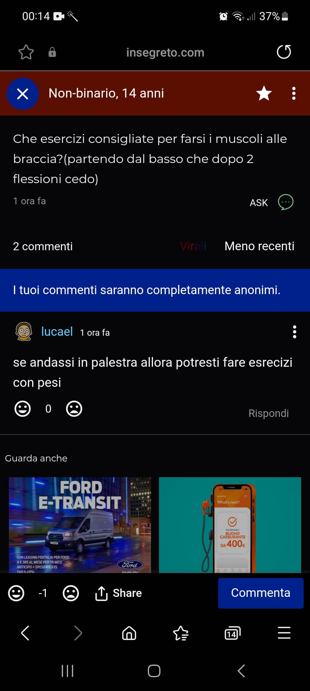 Perche il dislike ho solo fatto una domande