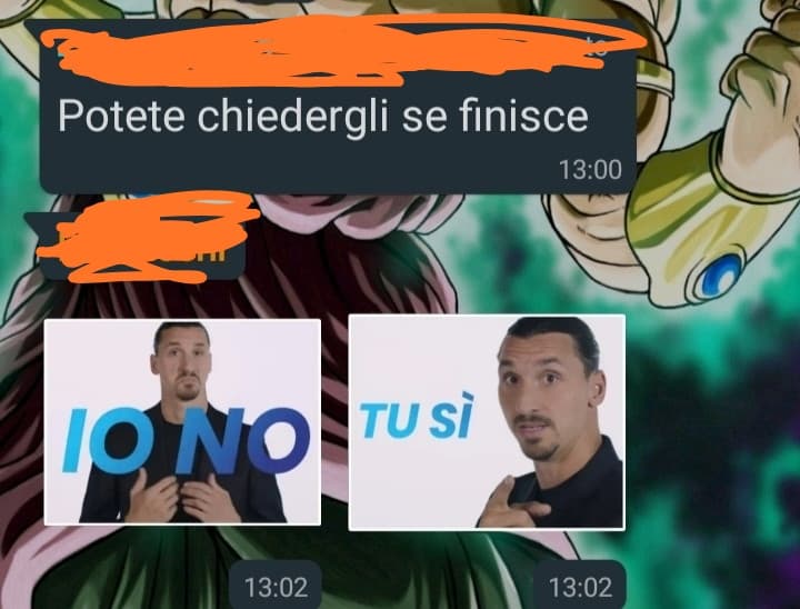 Io no ,tu si su dai muoviti sciò sciò