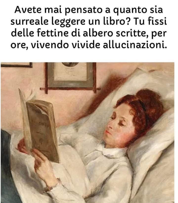 Io sì, confesso che ci ho sempre pensato, ma perché la mia testa è occupata da pensieri strani nell'80% dei casi