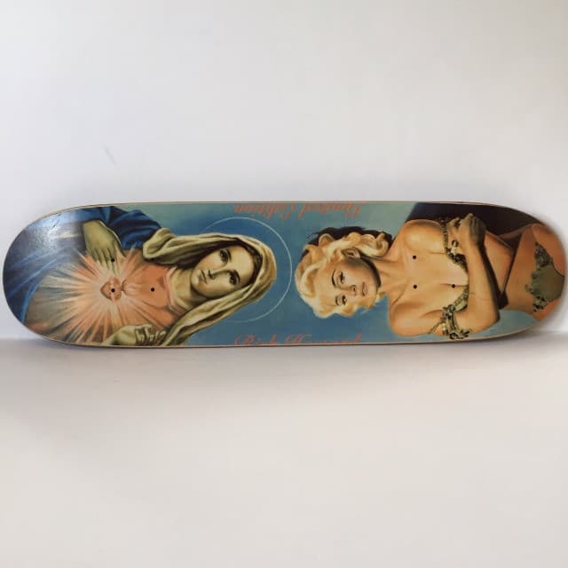 qualcuno sa qualcosa in più su questo skateboard? mi hanno detto che è un pezzo raro ma non erano fonti certe
so che si chiama "the two madonnas" 