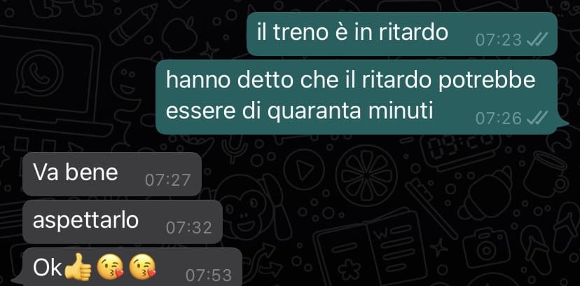 io volevo che mi portasse lei in macchina però. ok???