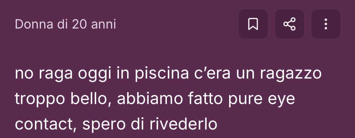 update: ci siamo rivisti e abbiamo continuato a fare eye contact 