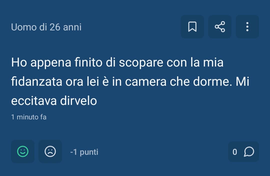 Ogni volta che lo scrive una tipa ha almeno 2upvote, siete degli ipocriti 