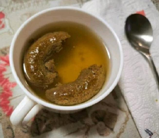 tè bianco e ciambelline all'orzo fatte in casa😋