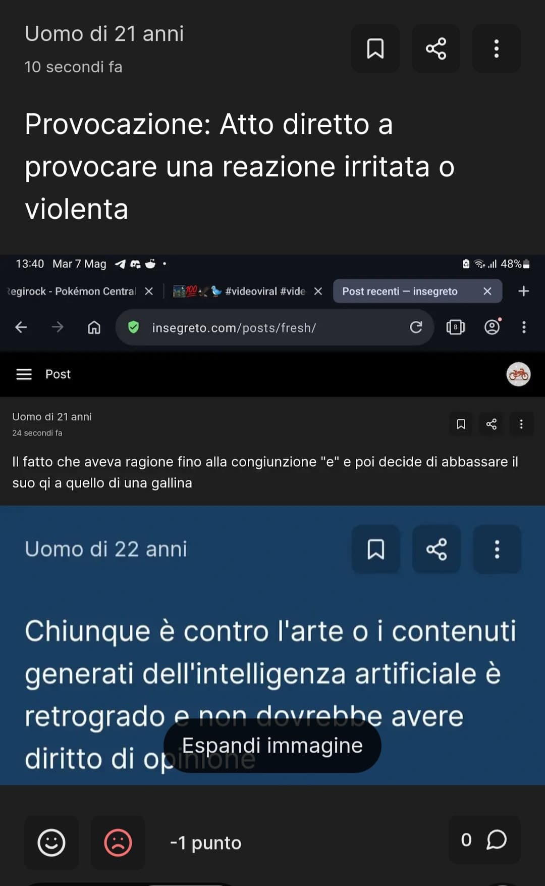 22enne sei l'intero circo