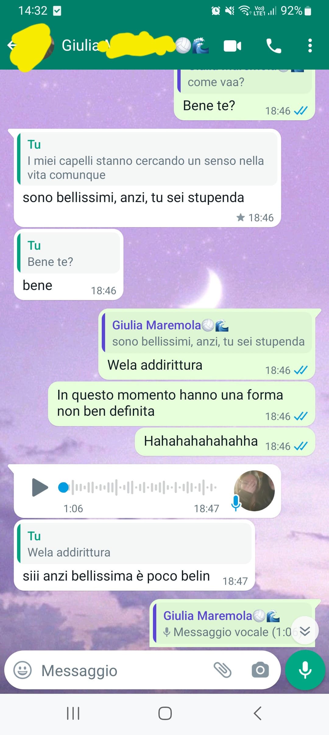 Che carine le persone così, non mi ritengo né così bella né così brava mado che carini