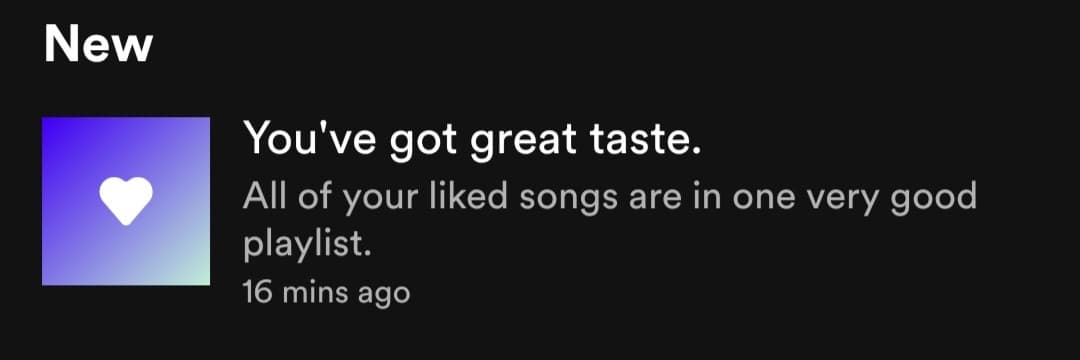 Si Spotify, lo so che ho dei bei gusti musicali, ma apprezzo che lo pensi anche tu 