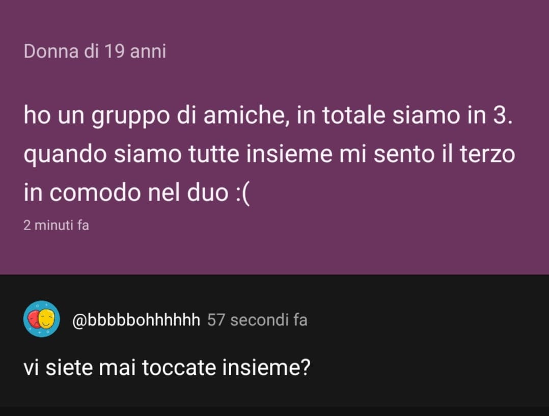 la gente ha problemi seri 