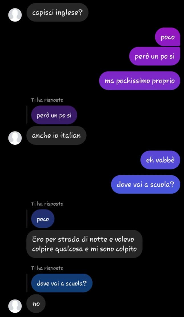 ma che conversazioni strane 