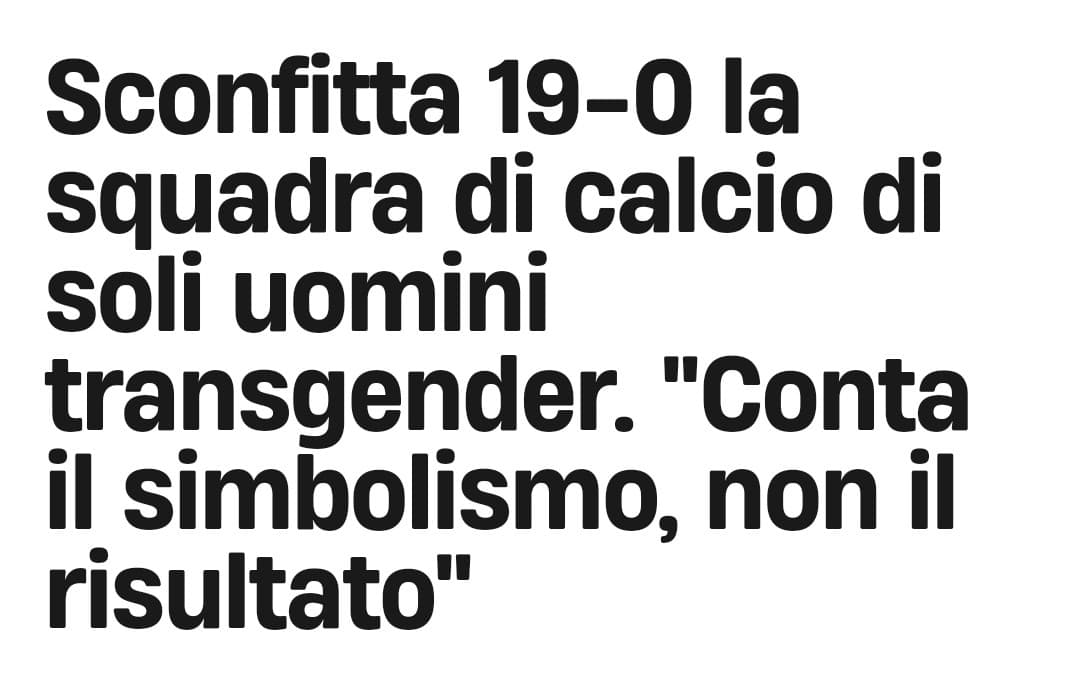 E c'è ancora chi si ostina a negare che un corpo biologicamente maschile non sia fisicamente avvantaggiato su un corpo femminile