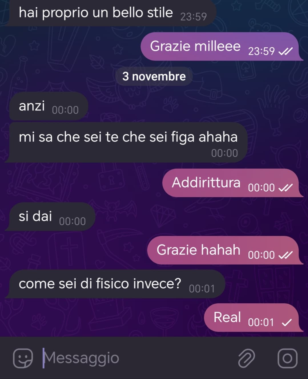 Ma é davvero così importante il fisico ? Non basta che io abbia un bel viso 😀