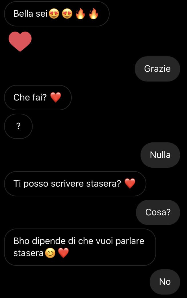 Rega ma non capisce che non mi piace??