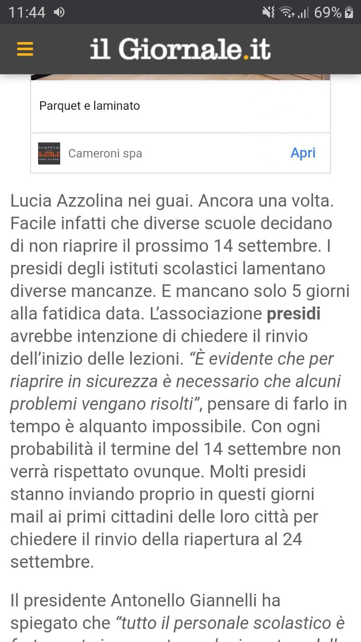 In pratica l'articolo dice che si inizia il º il 24, cosa che già si sapeva 