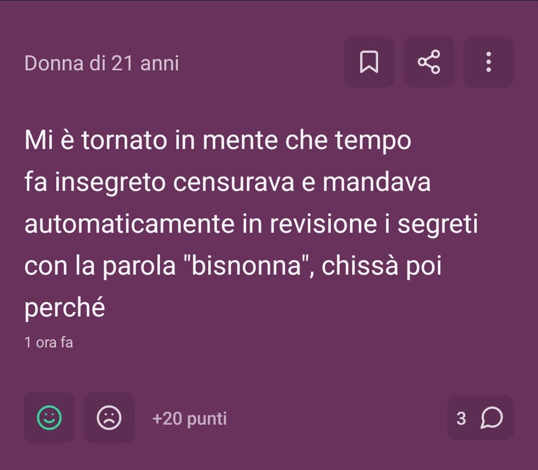 Mi fa molto ridere che un segreto così inutile sia primo dei virali