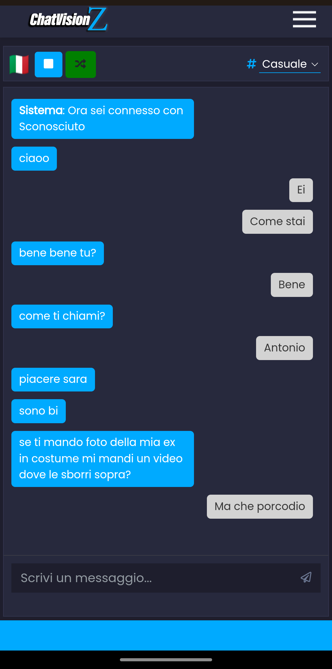 Io che cerco gente nuova da conoscere, la gente che incontro: