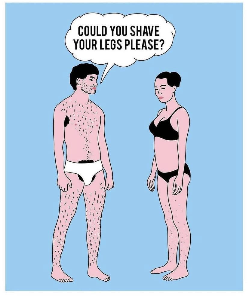 “Potresti depilarti le gambe per favore?”