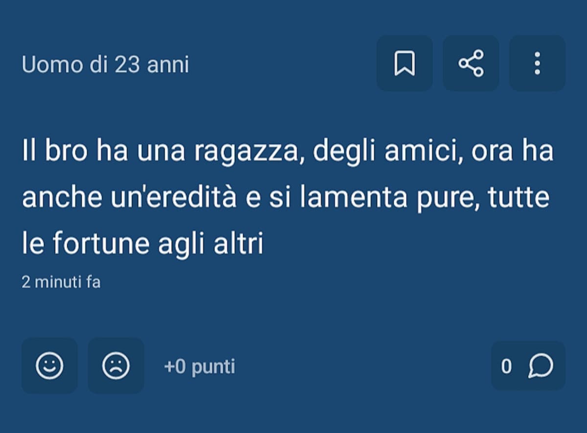 Immagino questo post sia riferito a me