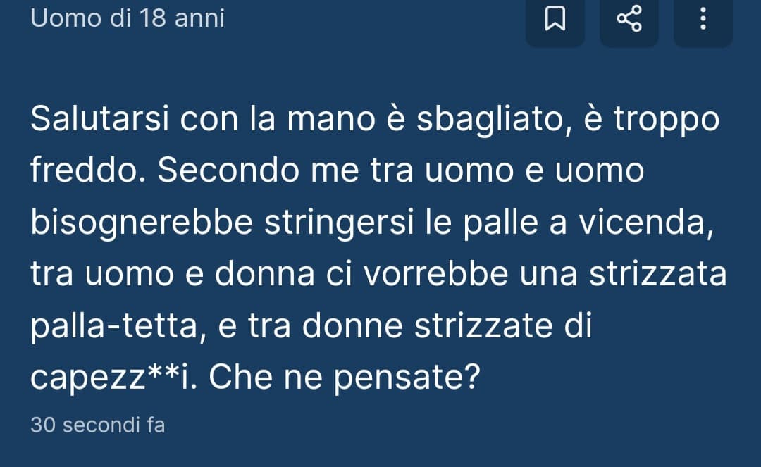 Oggi Insegreto ha sbloccato un nuovo tipo di pervertito