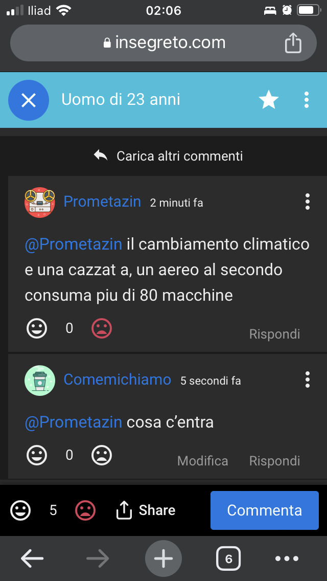 Adoro la gente che per argomentare scrive cose a caso