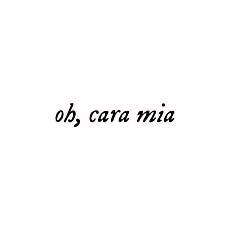 cara mia.