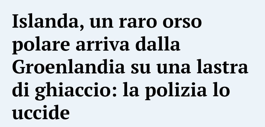 Immaginatevi... casa vostra cade a pezzi (la Groenlandia) a causa dei vicini (gli umani)...