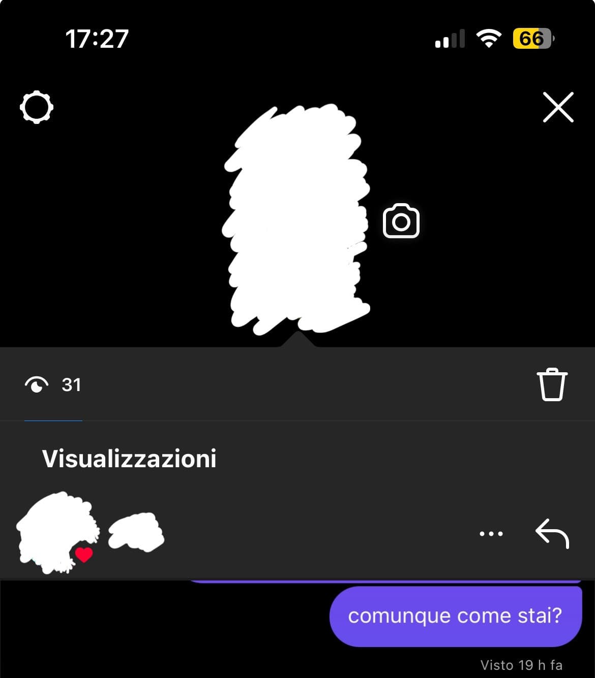 mi ha risposto ora dopo 19h che aveva visualizzato