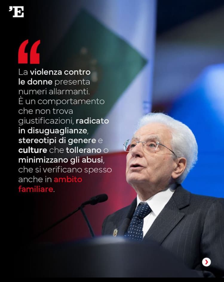 Sono fierissima di averlo come Presidente!!! La Meloni non mi piace ma lui dopo Pertini è il migliore! ❤️❤️❤️