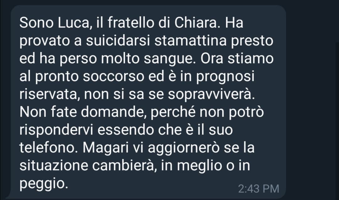 Ragazzi, devo darvi una brutta notizia... Chiara è Qwertina_