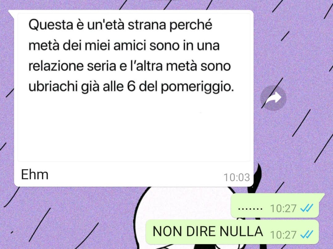 Potevo avere entrambe ma ho rimpiazzato relazioni serie con ubriachezza molesta alle 5 di pomeriggio