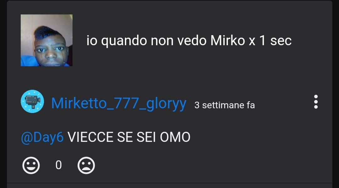 l'ultimo commento di Mirko fiko è sotto il mio shout 😆🤗🤗🤗🤗😁😁🥰🥰😍😍