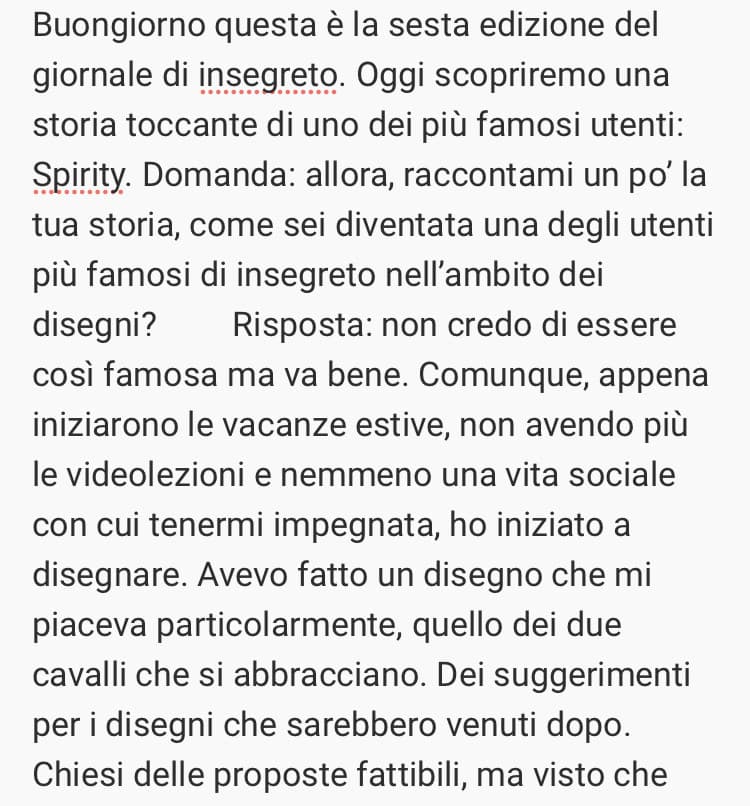 Questa è la sesta edizione del giornale di insegreto, by @seeeeee @Colui_ che_scrive