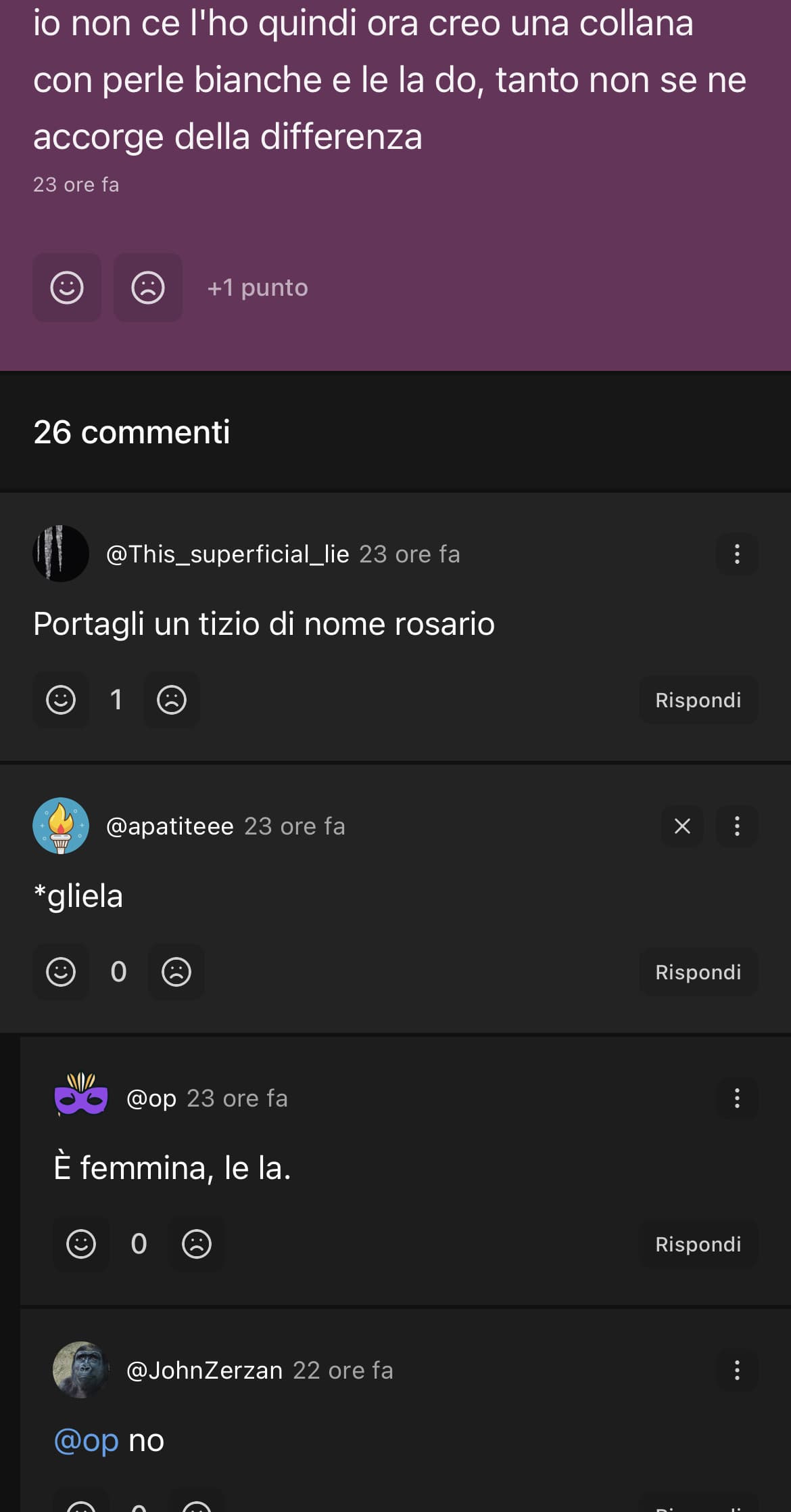 La gente qui mi sconvolge 